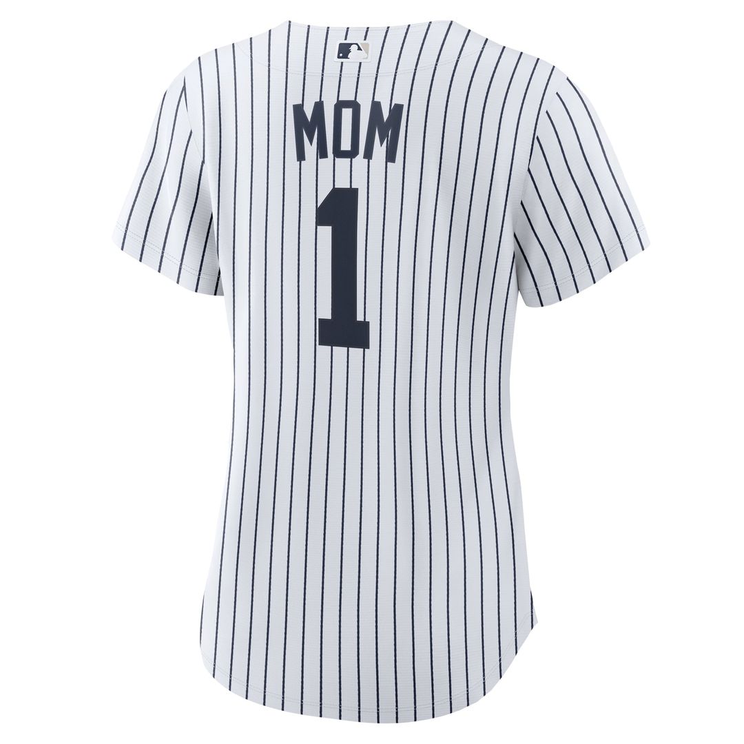 New York Yankees Women's #1 Mom Home Replica Jersey - White