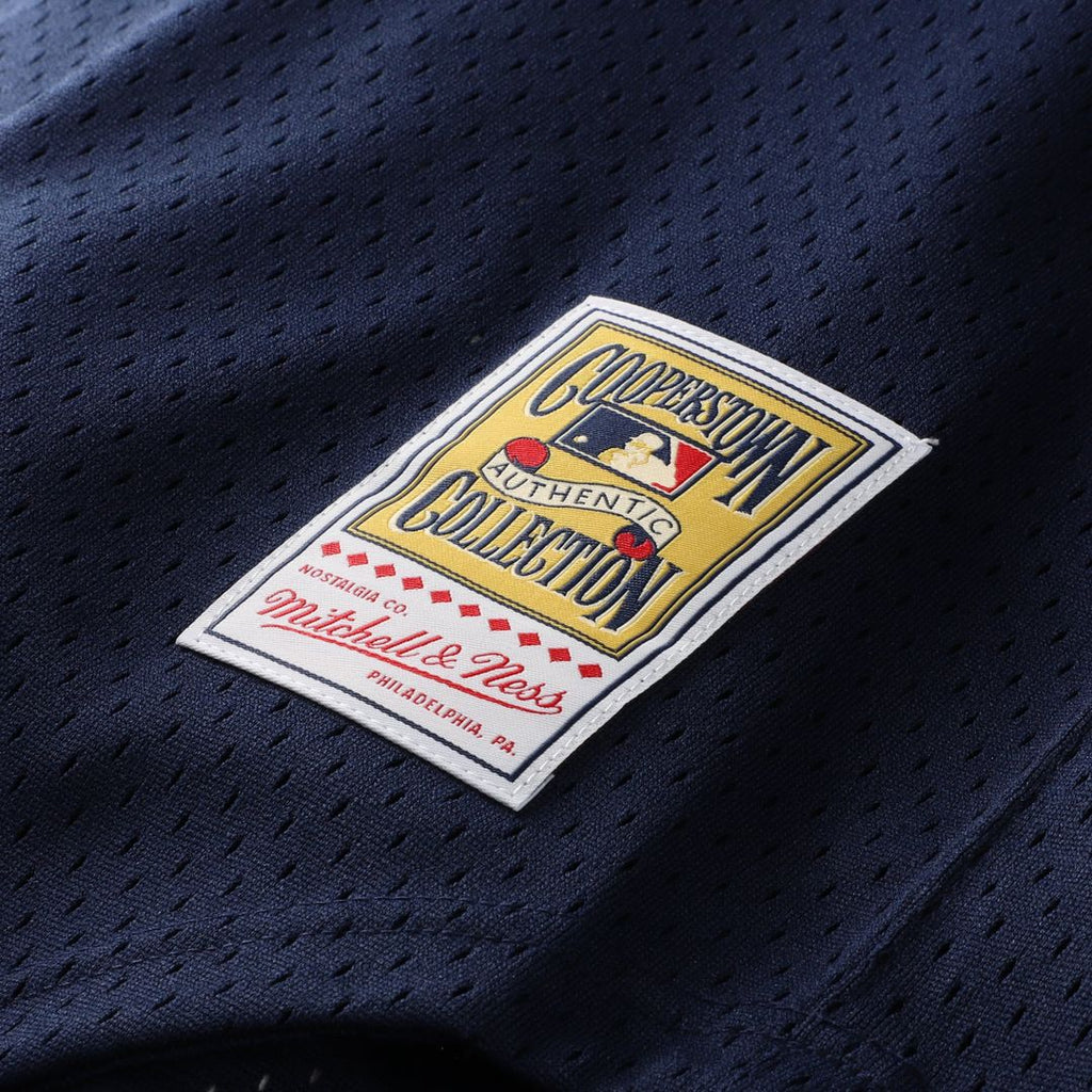 Rickey Henderson New York Yankees Cooperstown Collection Mesh Batting Practice Button - Up Jersey - Navy