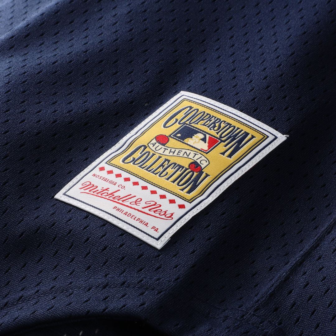 Rickey Henderson New York Yankees Cooperstown Collection Mesh Batting Practice Button - Up Jersey - Navy