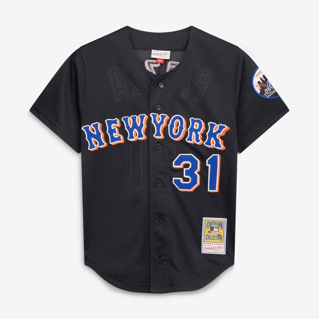 Mike Piazza New York Mets Cooperstown Collection 2000 Batting Practice Jersey - Black