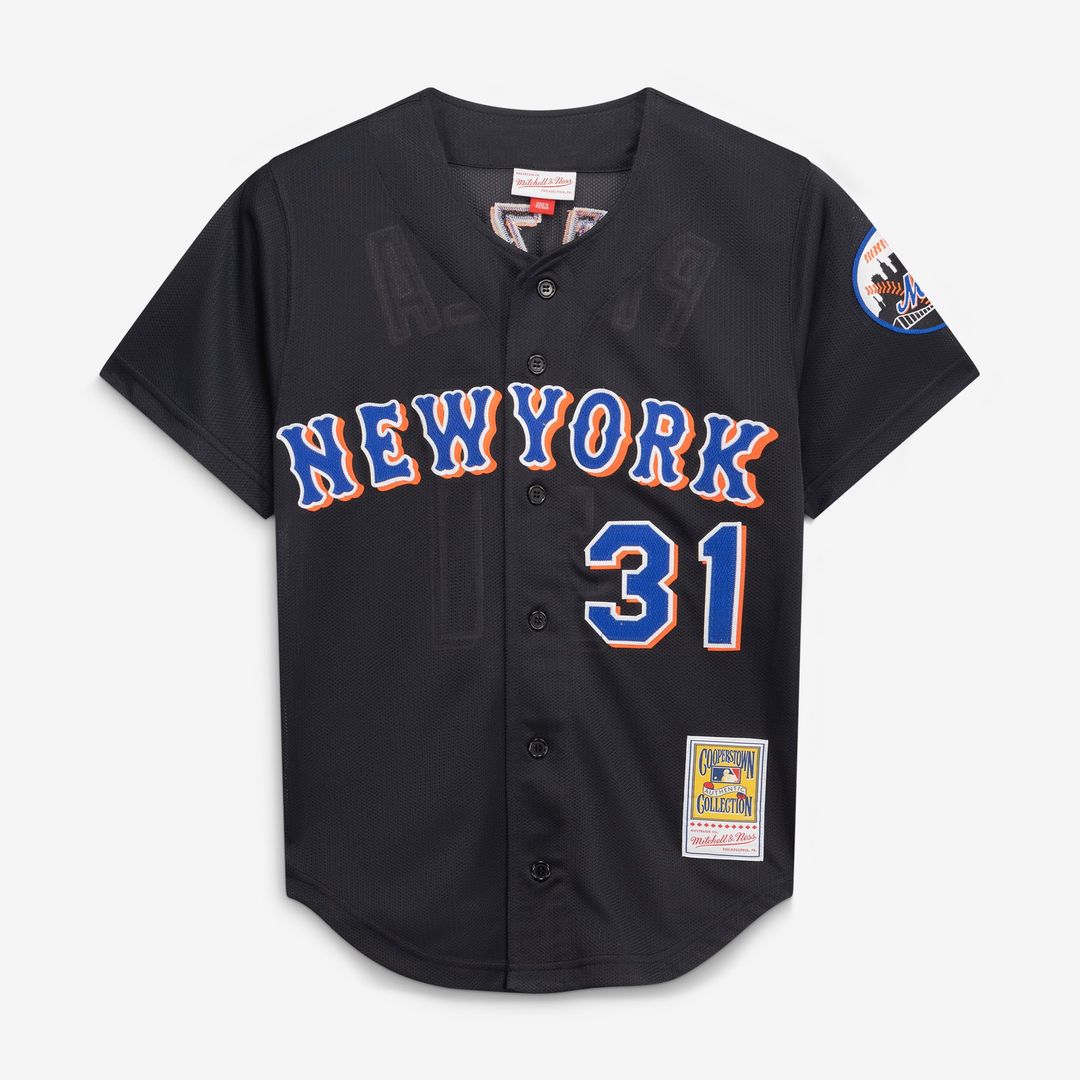 Mike Piazza New York Mets Cooperstown Collection 2000 Batting Practice Jersey - Black