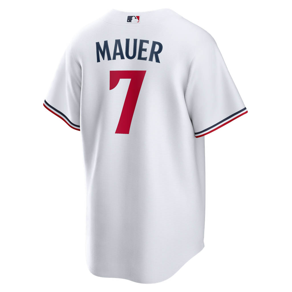 Joe Mauer Minnesota Twins Home Retired Player Replica Jersey - White