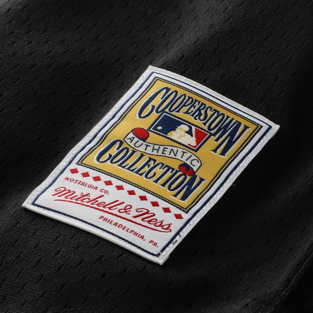 Barry Larkin Cincinnati Reds Cooperstown Collection Mesh Batting Practice Button - Up Jersey - Black
