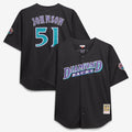 Randy Johnson Arizona Diamondbacks Big & Tall Cooperstown Mesh Batting Practice Jersey - Black
