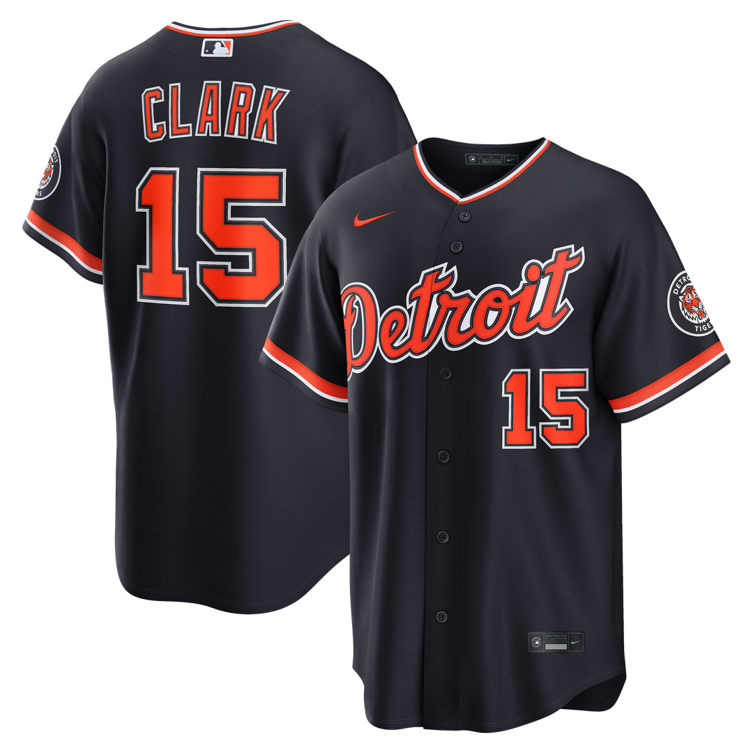 Max Clark Detroit Tigers Alternate Stadium Jersey - Navy