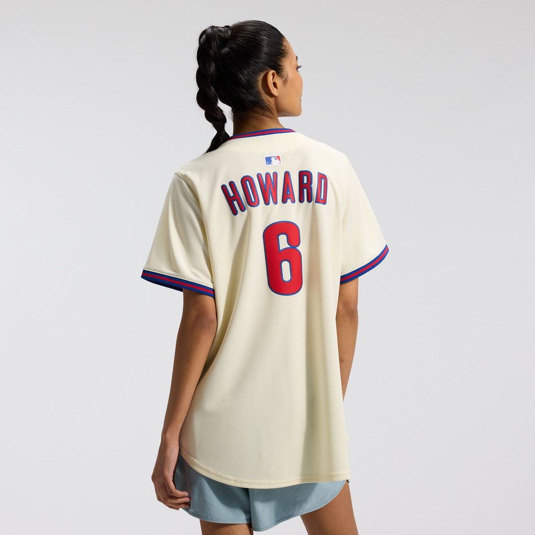 Ryan Howard Philadelphia Phillies Women's Alternate 2 Limited Jersey - Cream