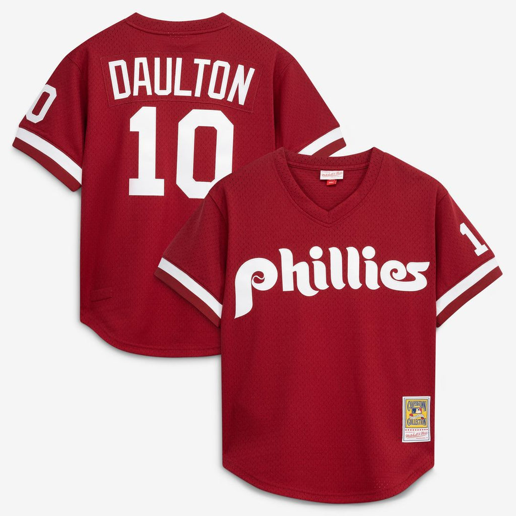 Darren Daulton Philadelphia Phillies Authentic Batting Practice Jersey - Scarlet