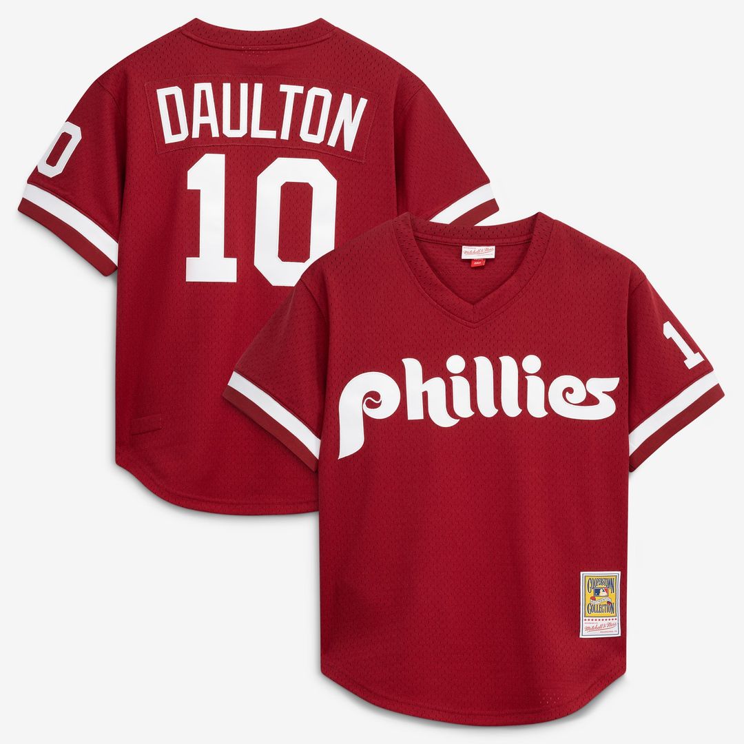 Darren Daulton Philadelphia Phillies Authentic Batting Practice Jersey - Scarlet