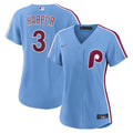 Bryce Harper Philadelphia Phillies Women's Alternate Replica Jersey - Light Blue