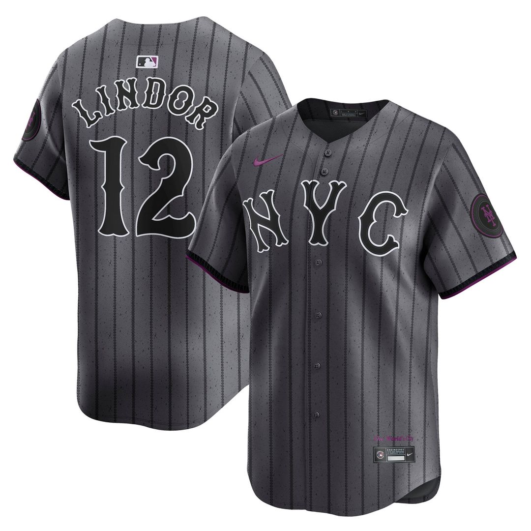 Francisco Lindor New York Mets City Connect Limited Jersey - Gray