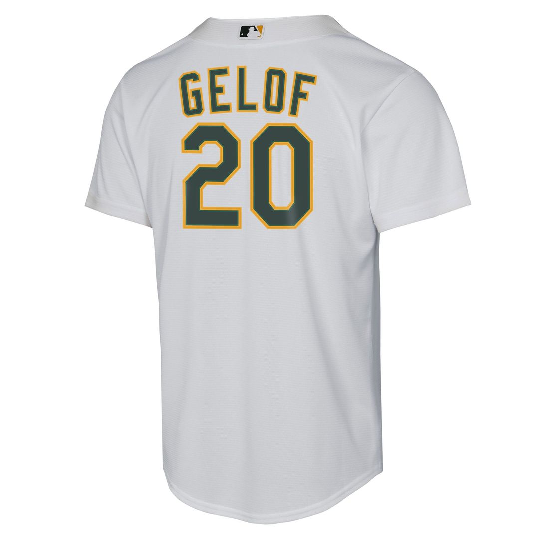 Zack Gelof Athletics Youth Home Replica Player Jersey - White