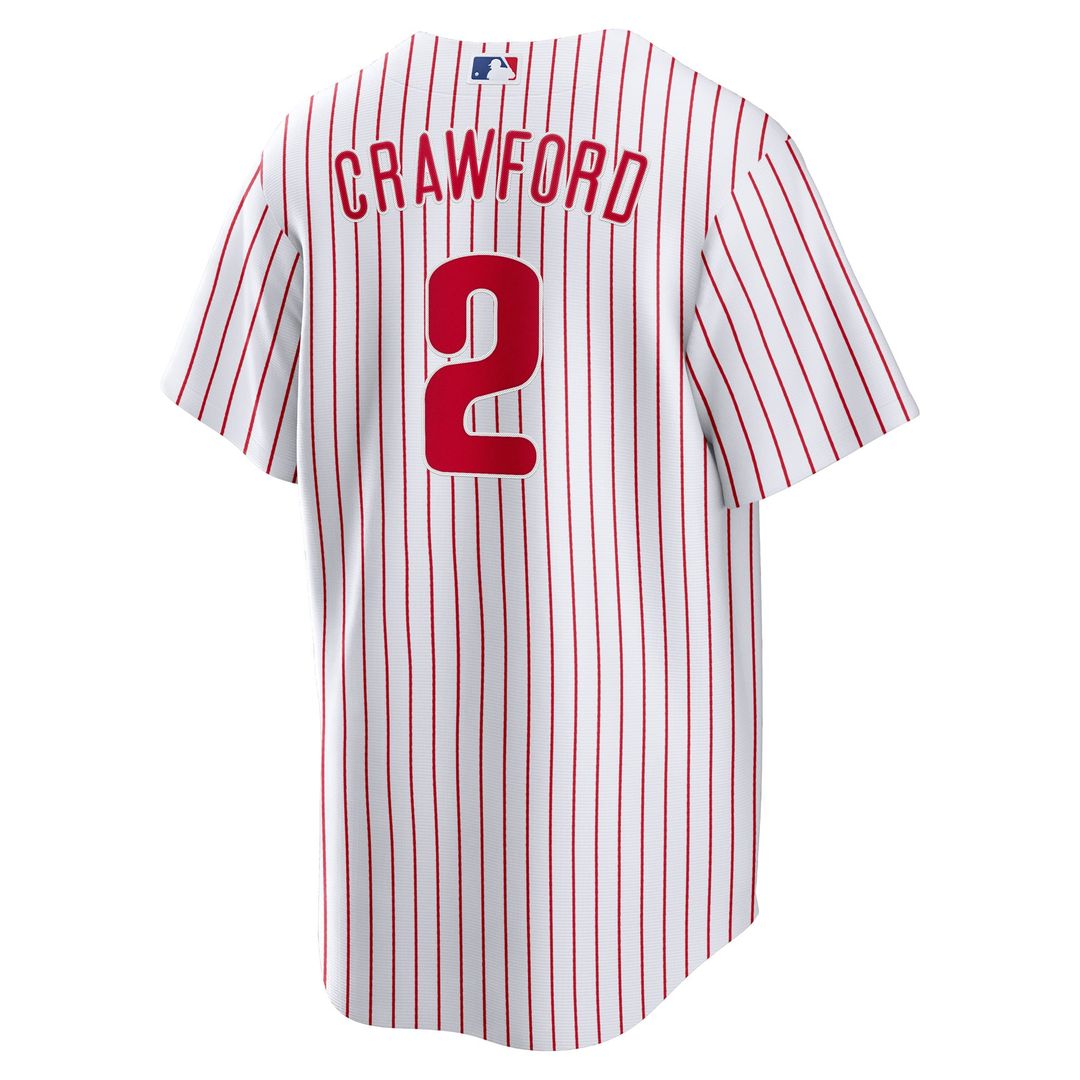 Justin Crawford Philadelphia Phillies Home Replica Jersey - White