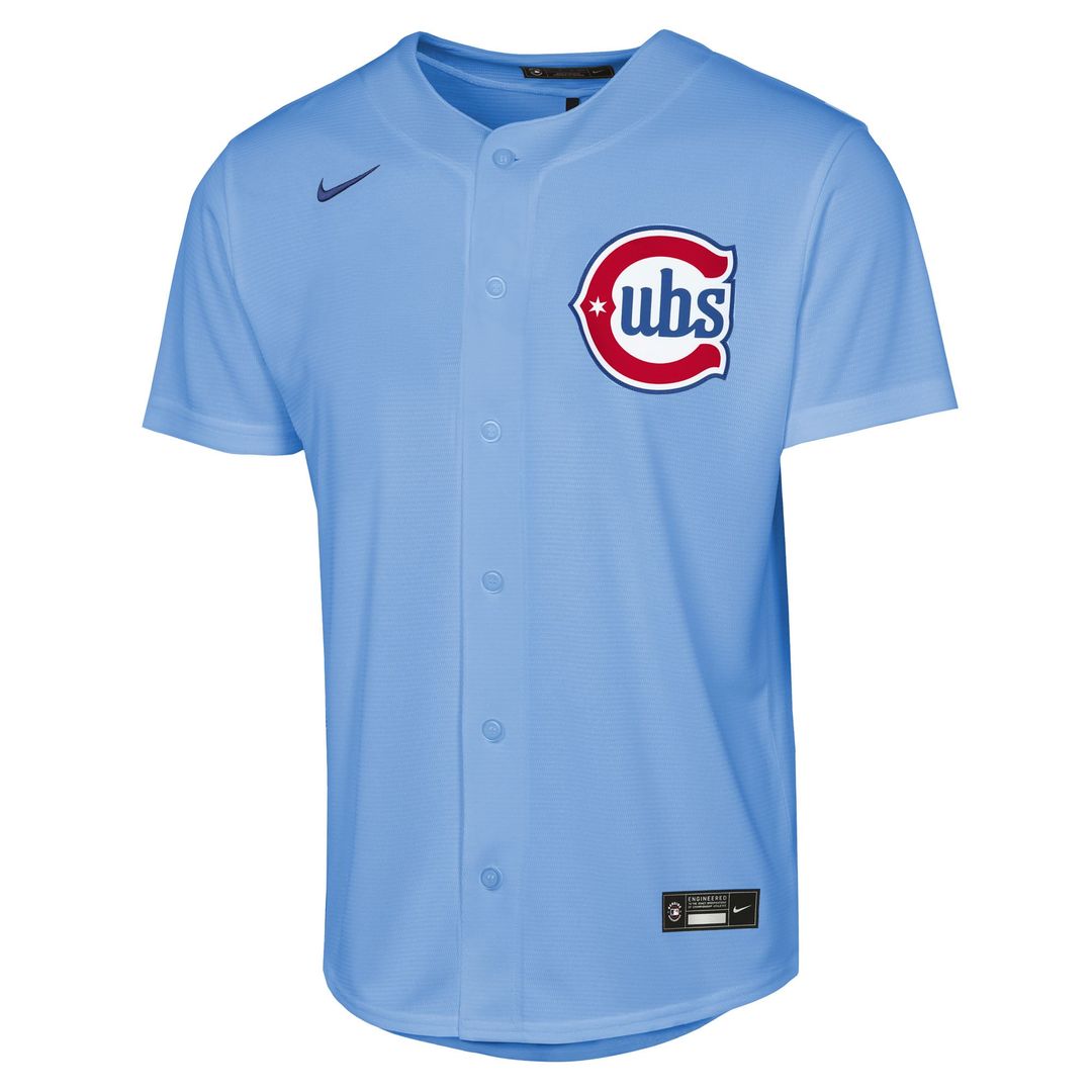 Chicago Cubs Youth Alternate Replica Jersey - Light Blue