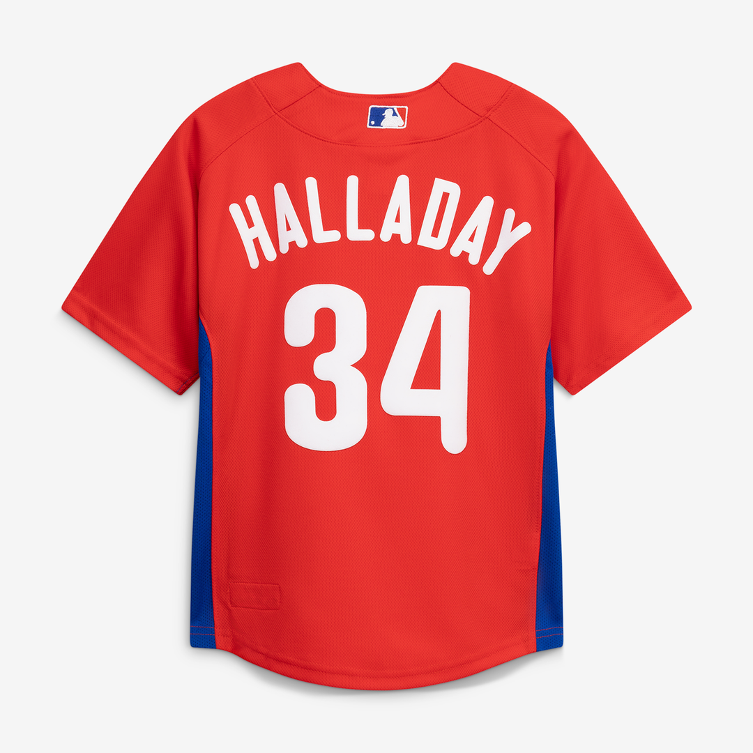 Roy Halladay Philadelphia Phillies Toddler Cooperstown Collection Mesh Batting Practice Jersey - Red