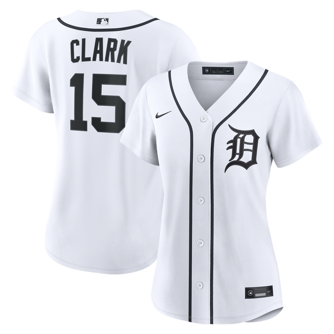 Max Clark Detroit Tigers Women's Home Replica Jersey - White