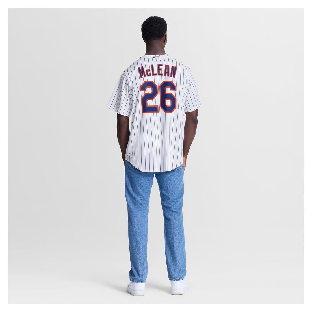 Nolan McLean New York Mets Home Replica Jersey - White