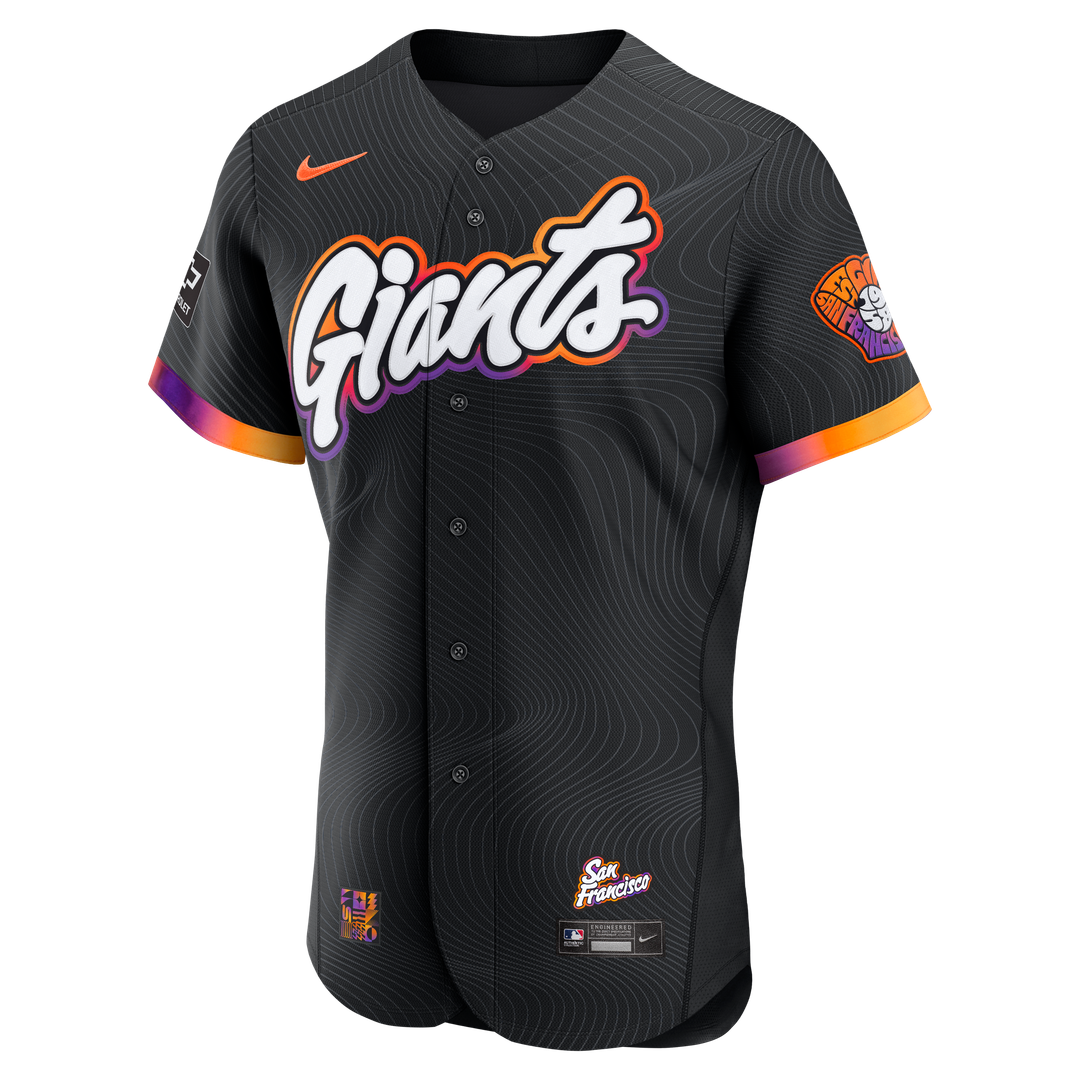 San Francisco Giants City Connect Authentic Sponsor Patch Jersey - Anthracite