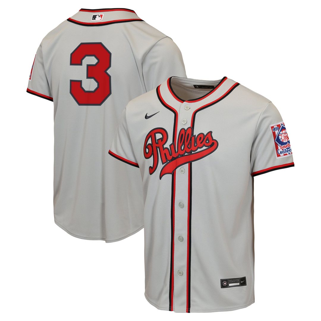 Bryce Harper Philadelphia Phillies Youth 2026 Field of Dreams Replica Jersey - Gray