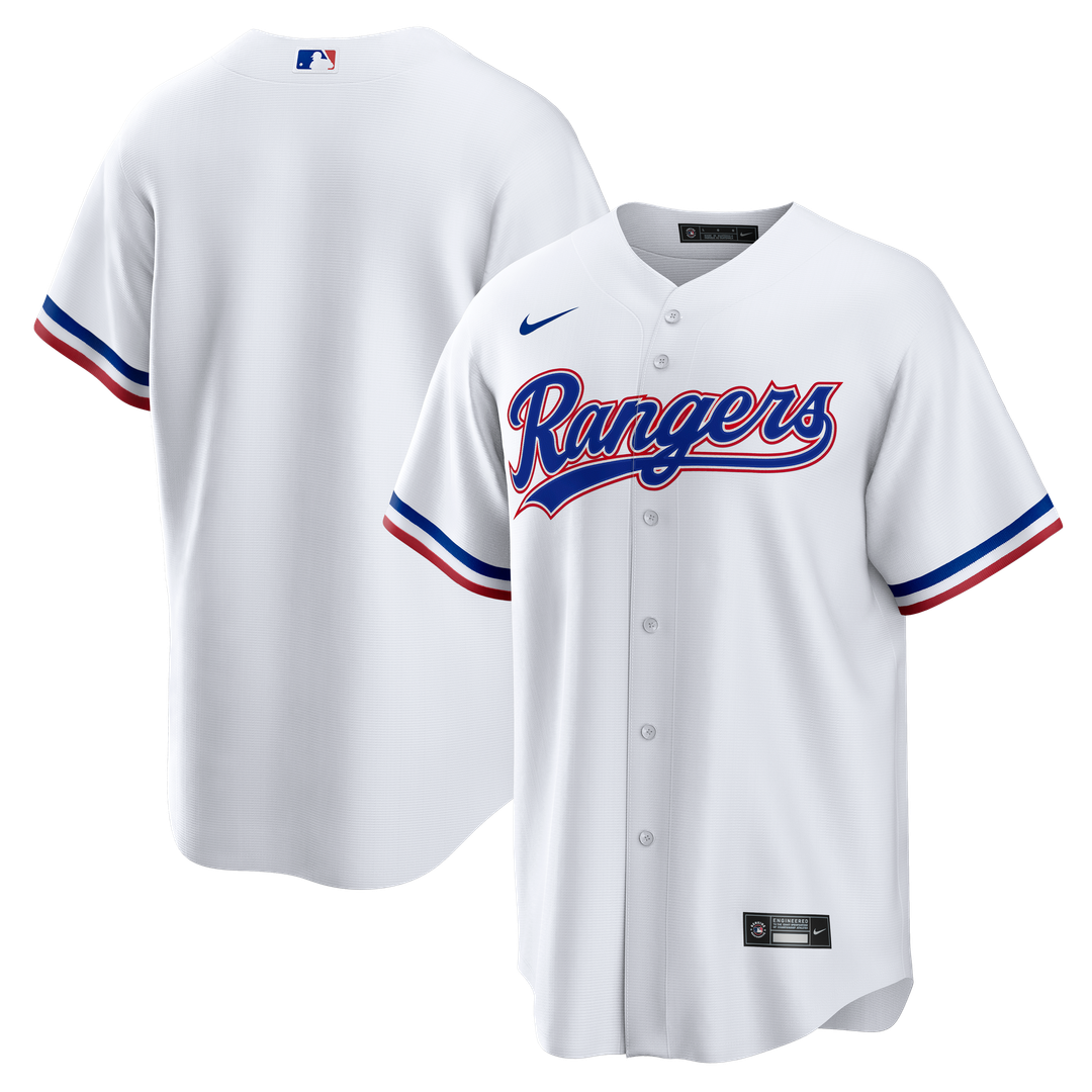 Texas Rangers Home Big & Tall Replica Jersey - White