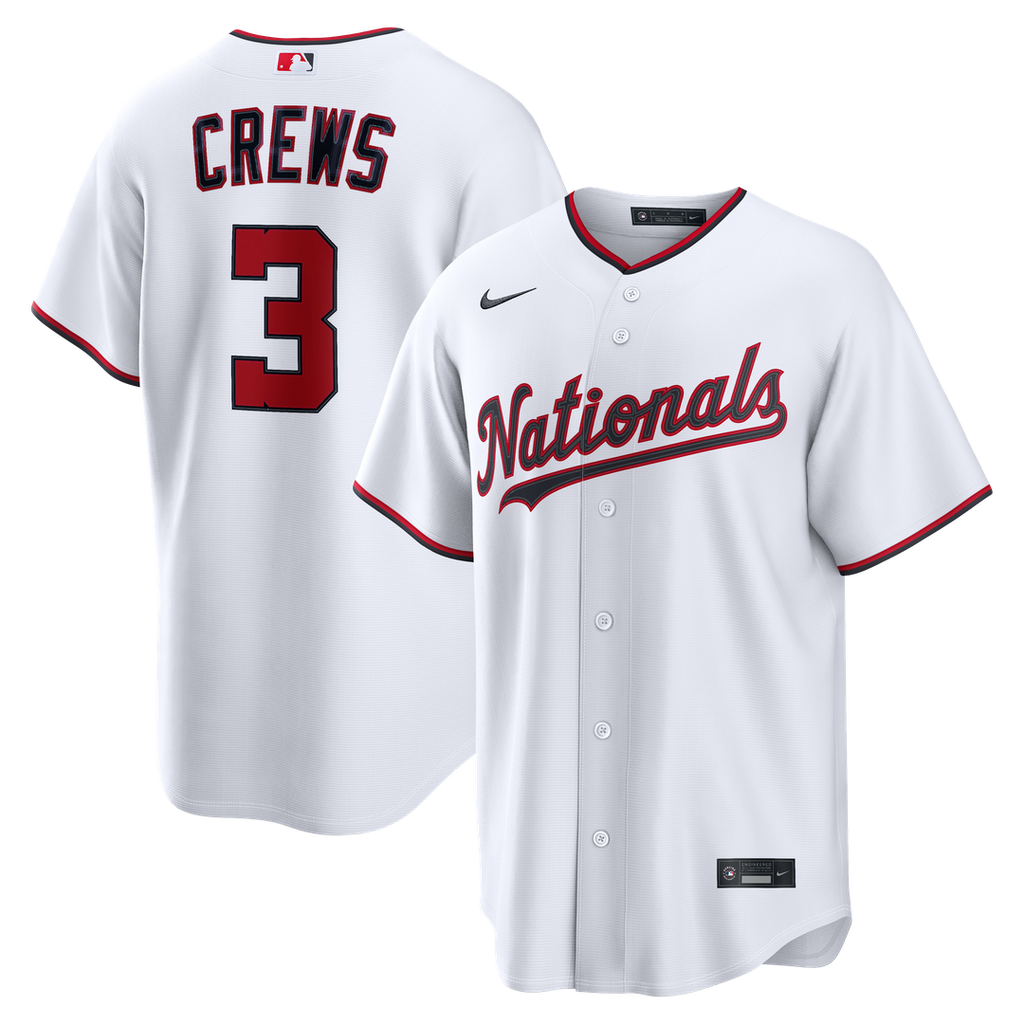 Dylan Crews Washington Nationals Home Replica Jersey - White