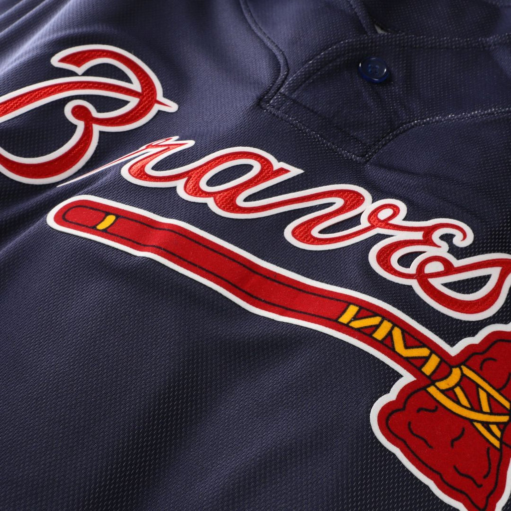 John Smoltz Atlanta Braves Authentic Batting Practice Jersey - Navy