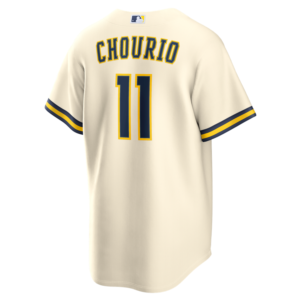 Jackson Chourio Milwaukee Brewers Home Replica Jersey - Cream