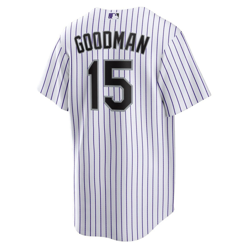 Hunter Goodman Colorado Rockies Home Replica Jersey - White
