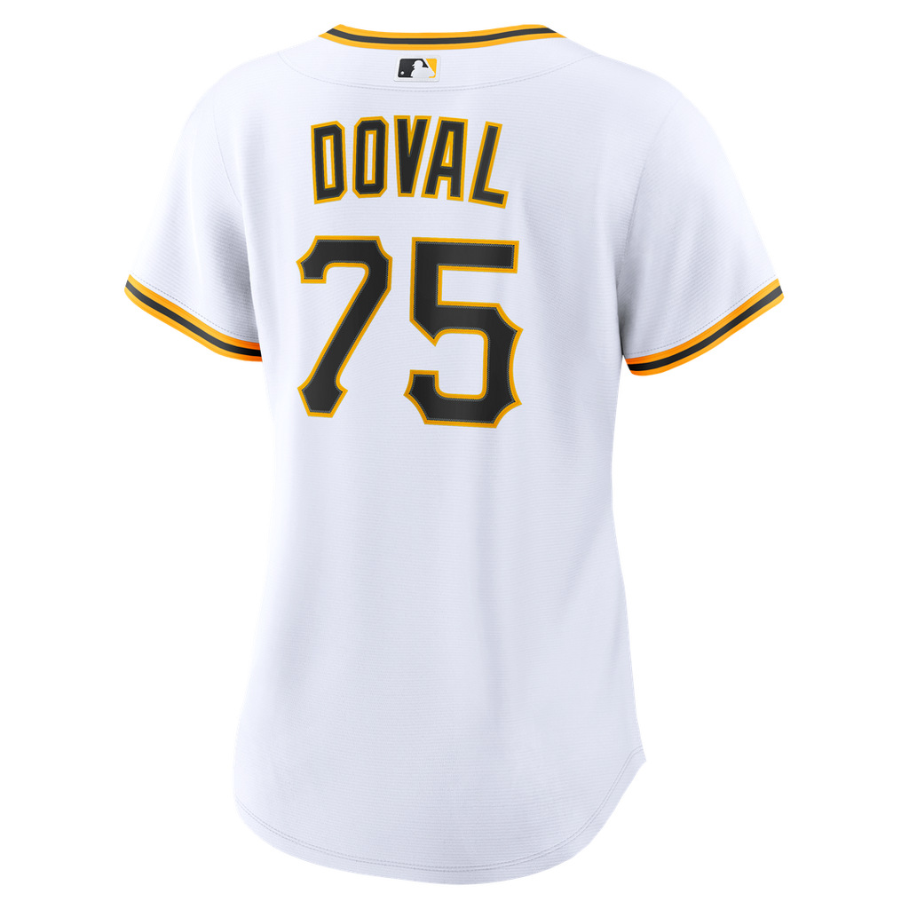 Camilo Doval Pittsburgh Pirates Women's Home Replica Jersey - White