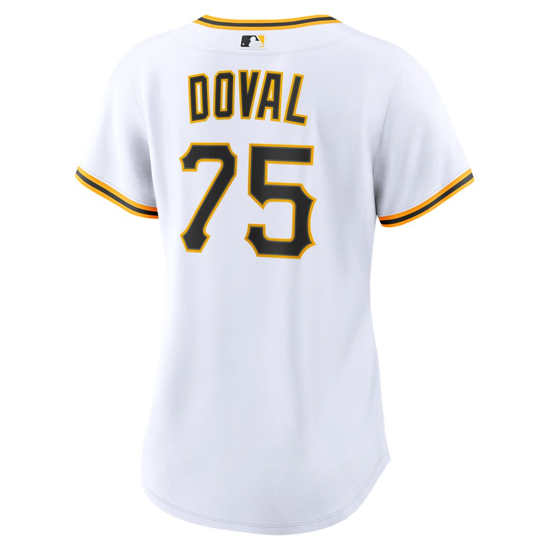 Camilo Doval Pittsburgh Pirates Women's Home Replica Jersey - White