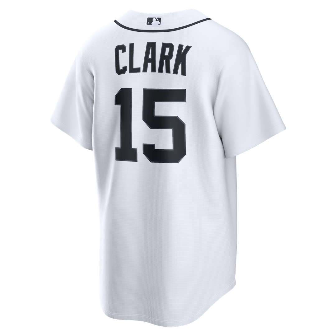 Max Clark Detroit Tigers Home Replica Jersey - White