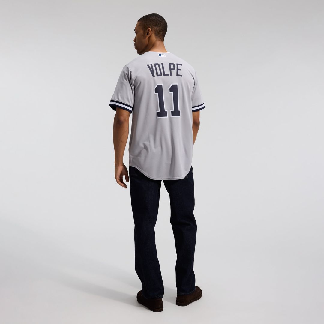 Anthony Volpe New York Yankees Road Replica Jersey - Gray