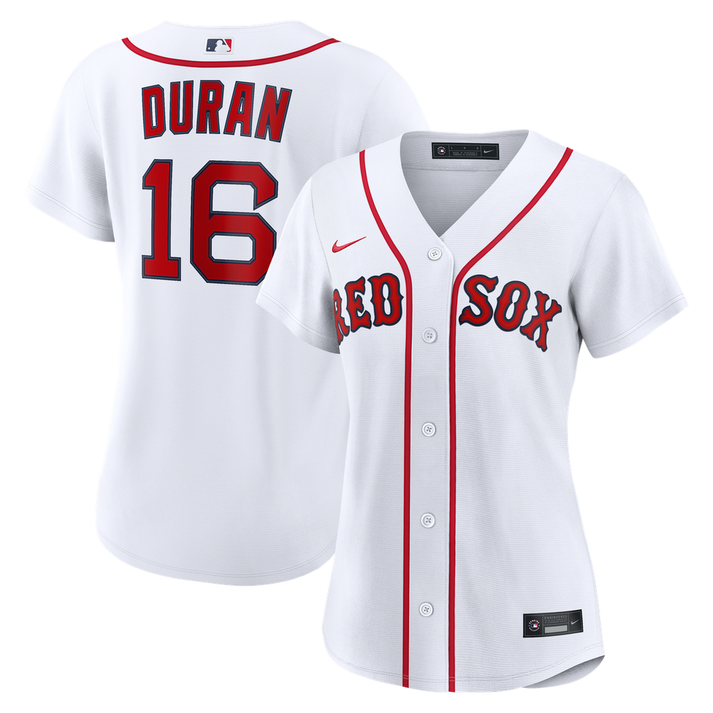 Jarren Duran Boston Red Sox Women's Home Replica Player Jersey - White