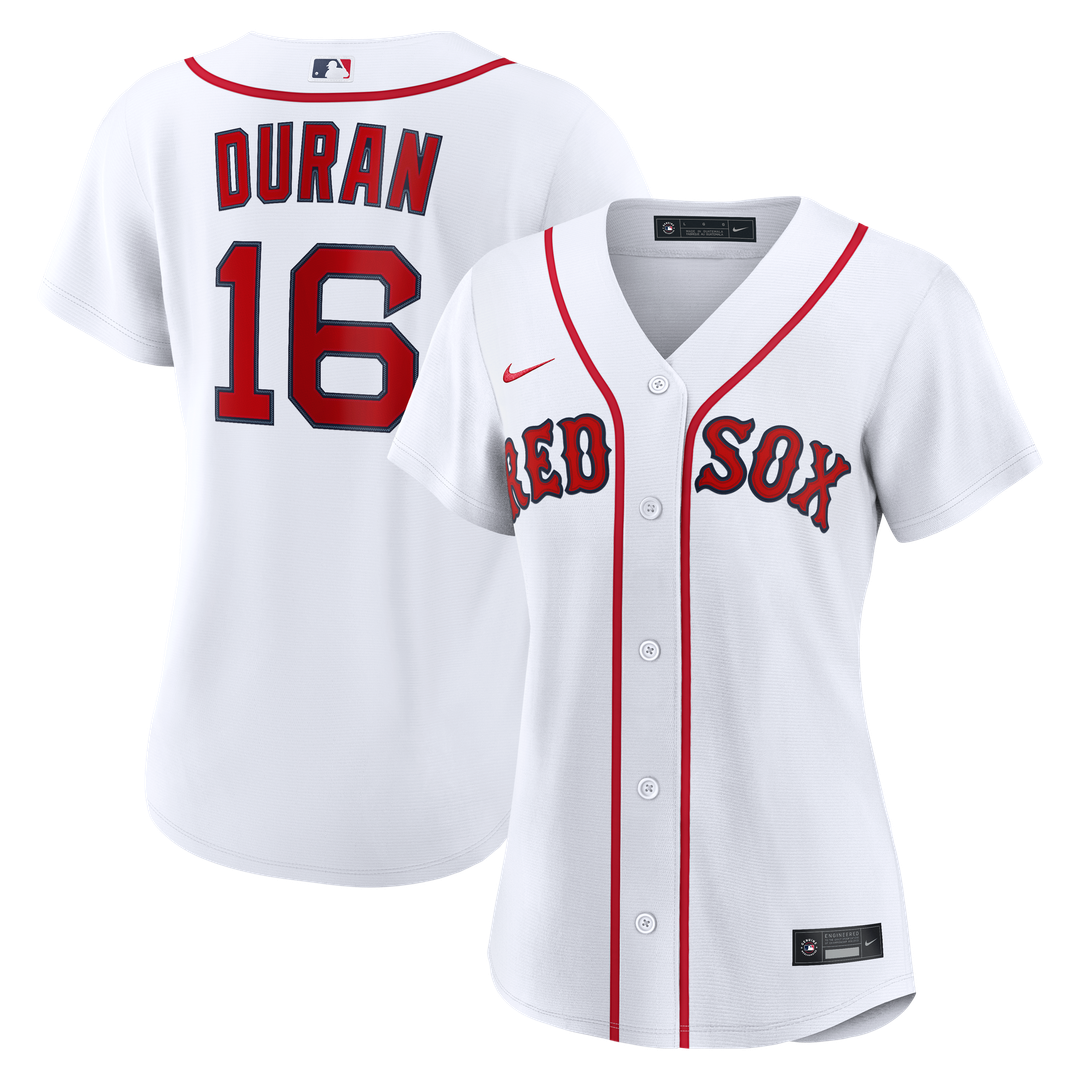 Jarren Duran Boston Red Sox Women's Home Replica Player Jersey - White