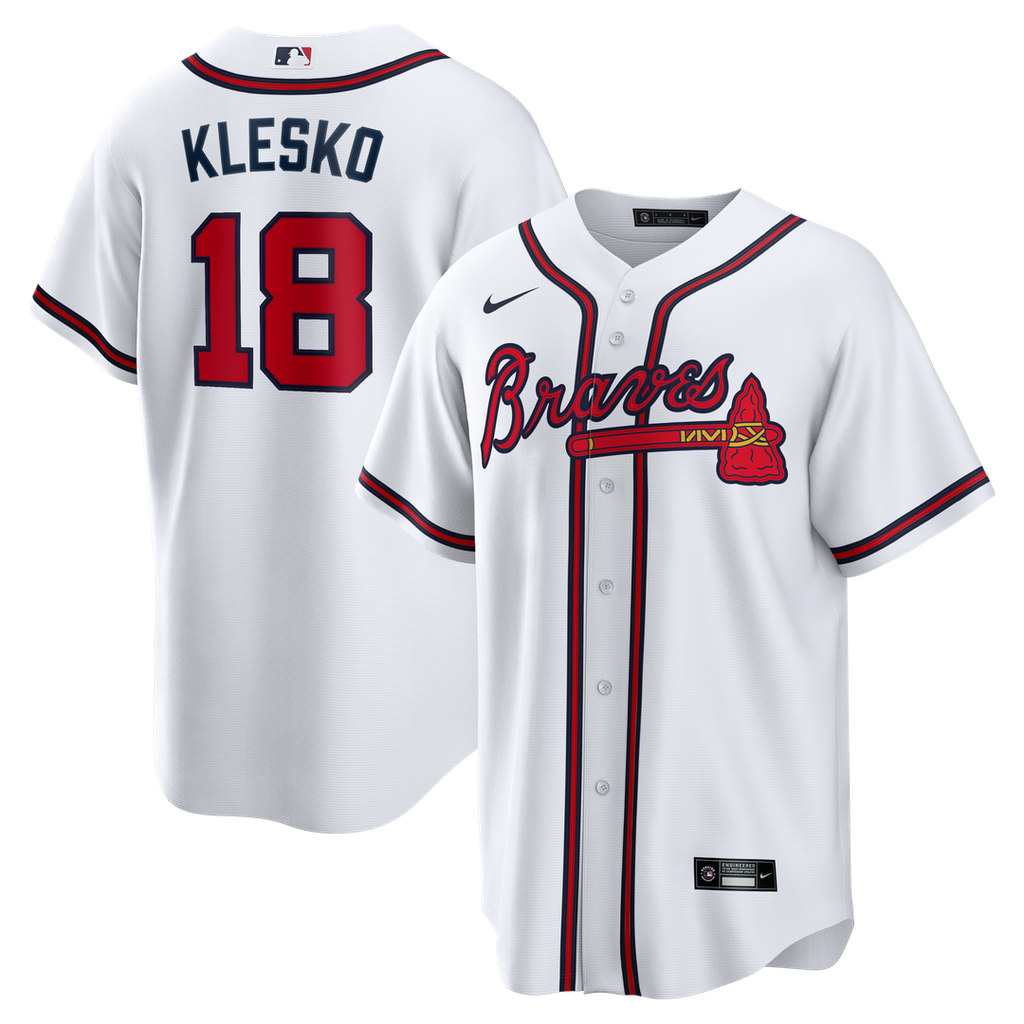 Ryan Klesko Atlanta Braves Home Retired Player Replica Jersey - White