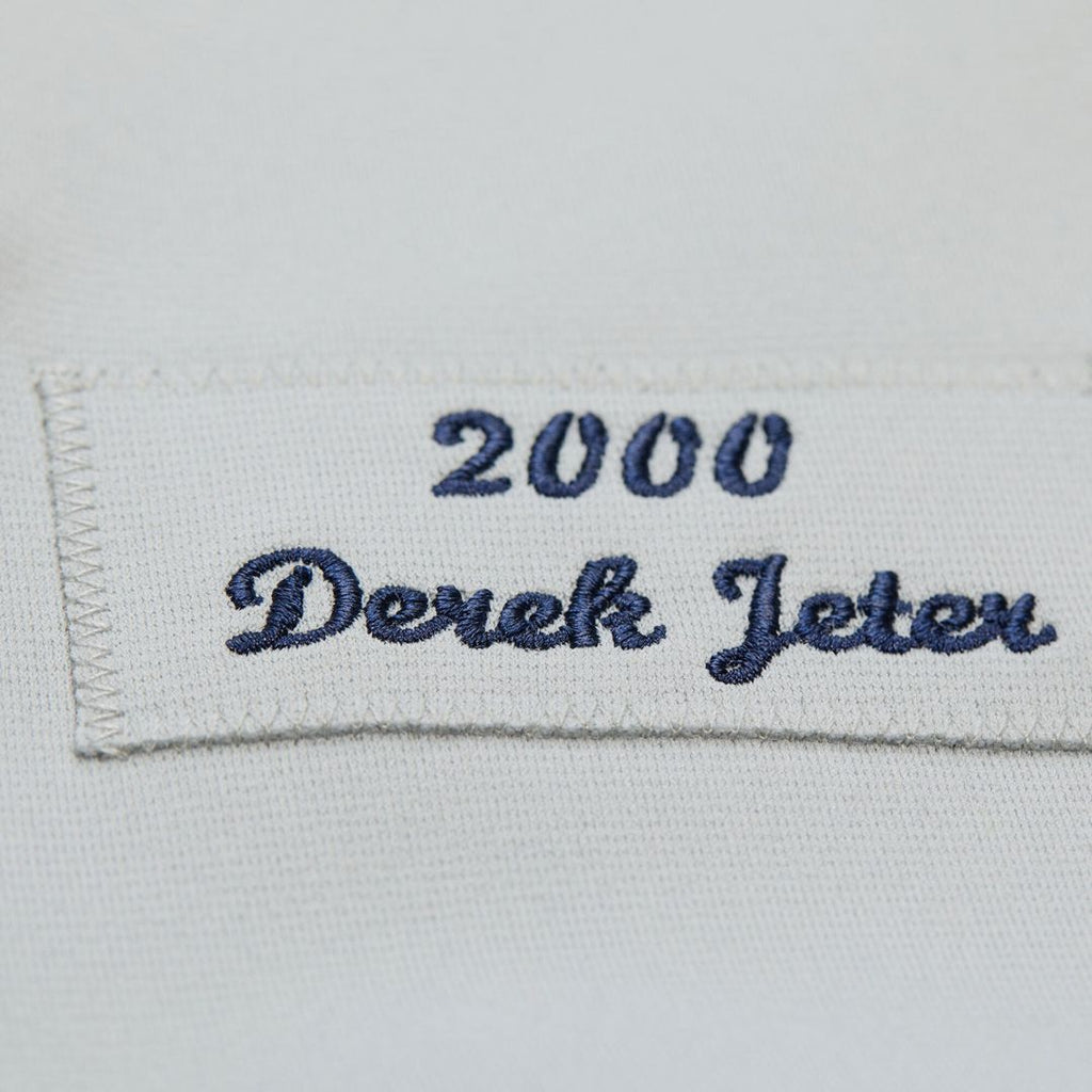 Derek Jeter New York Yankees Cooperstown Collection 2000 World Series Authentic Jersey - Gray