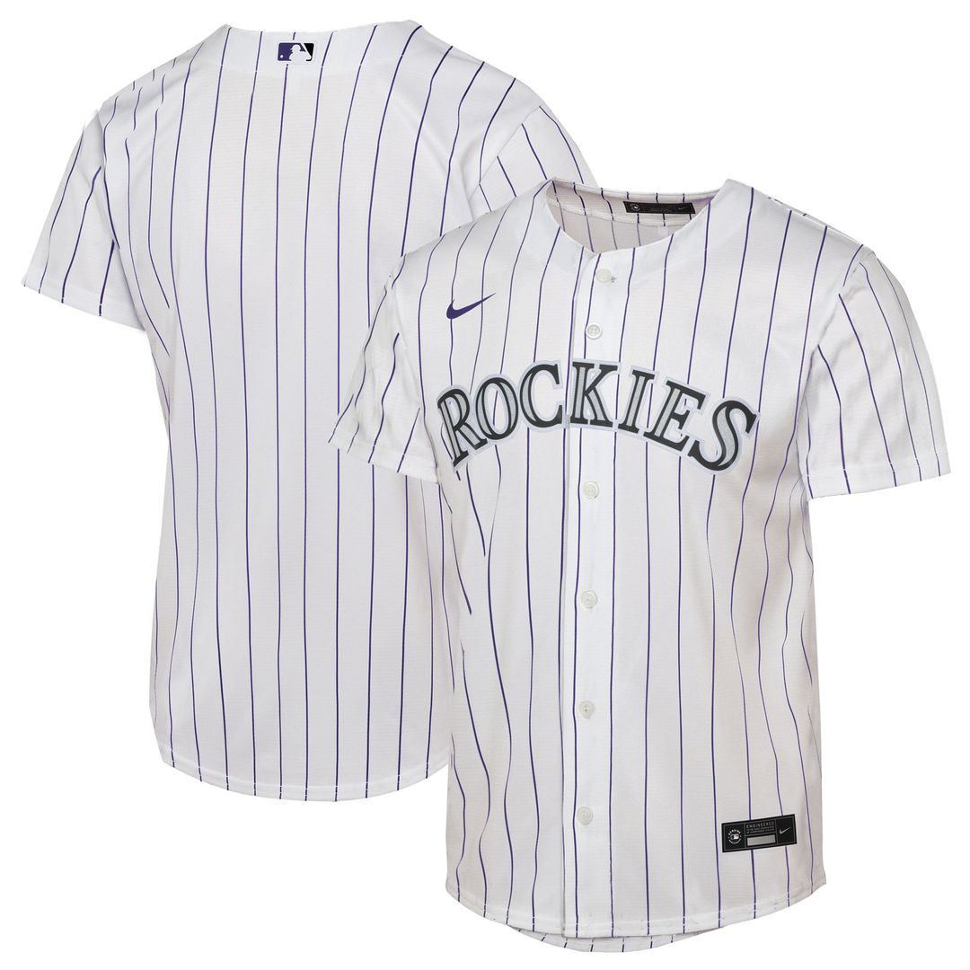 Colorado Rockies Youth Home Replica Jersey - White
