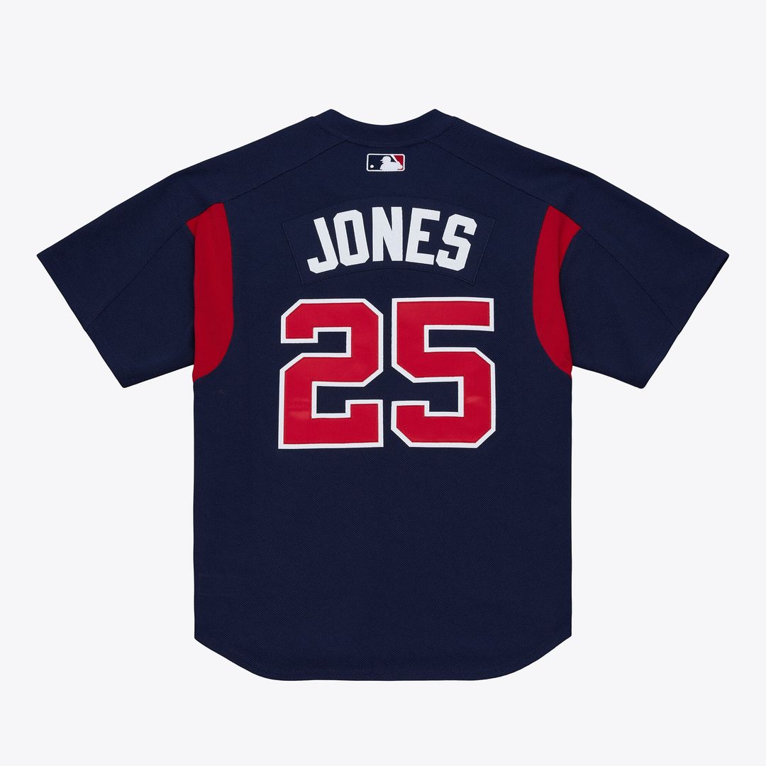 Andruw Jones Atlanta Braves Authentic Batting Practice Jersey - Navy