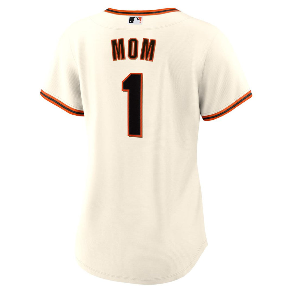 San Francisco Giants Women's #1 Mom Home Replica Jersey - White