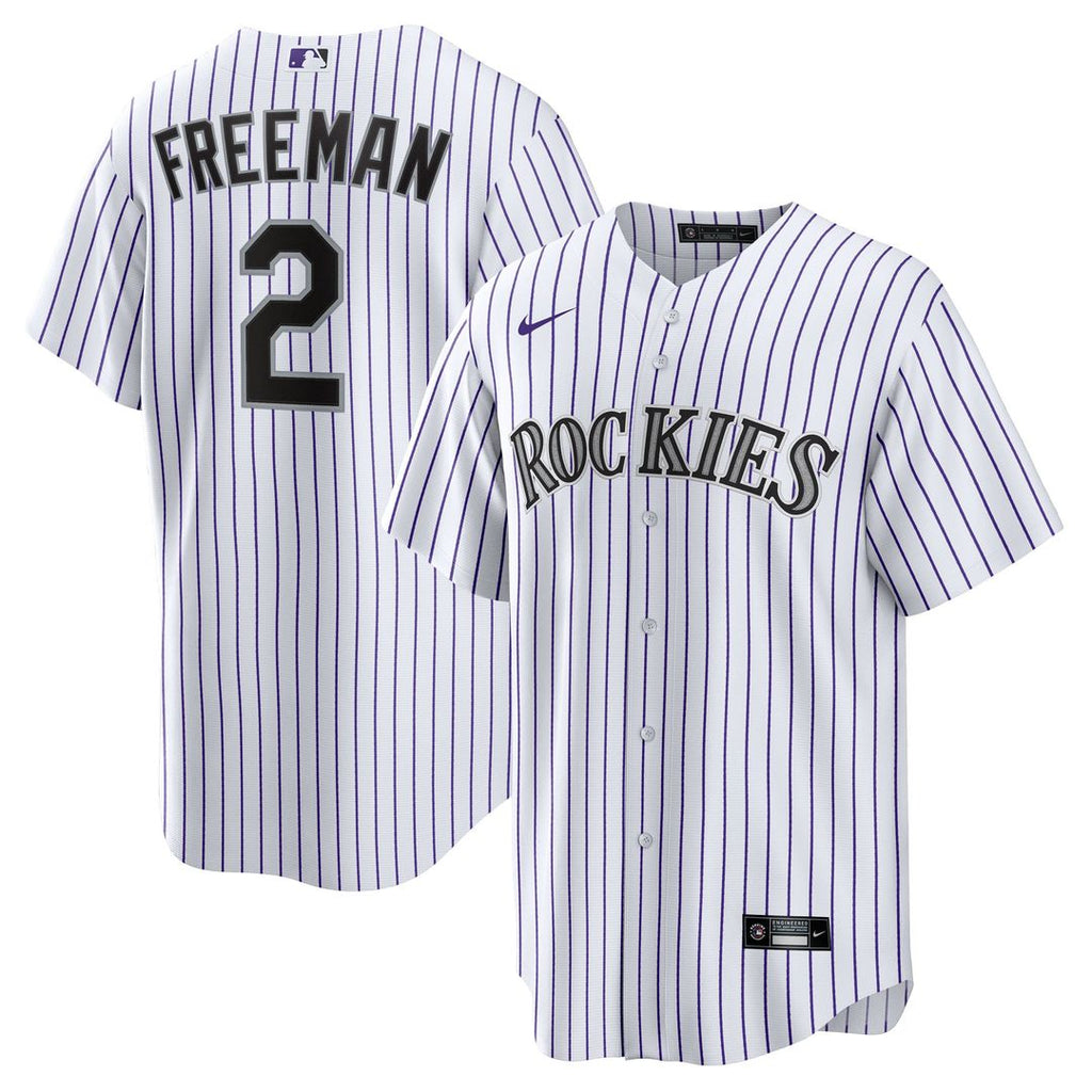 Tyler Freeman Colorado Rockies Youth Home Replica Jersey - White