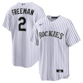 Tyler Freeman Colorado Rockies Youth Home Replica Jersey - White