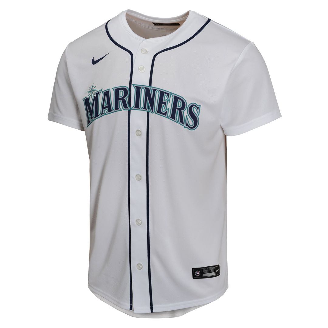 Julio Rodríguez Seattle Mariners Youth Home Game Player Jersey - White