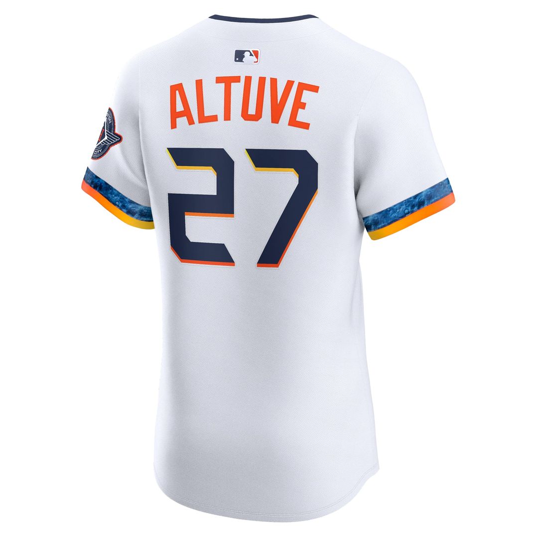 Jose Altuve Houston Astros 2025 City Connect Elite Player Jersey - White