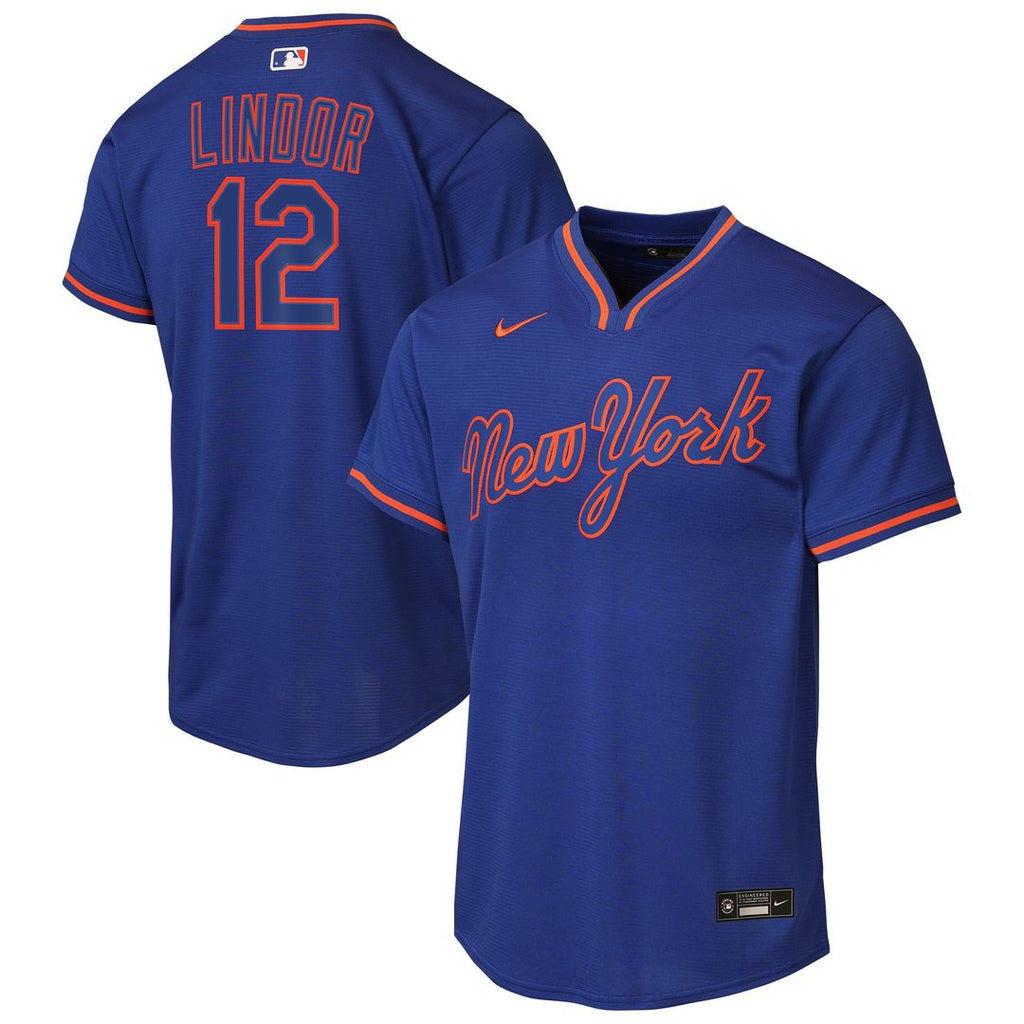 Francisco Lindor New York Mets Youth Alternate Replica Jersey - Royal