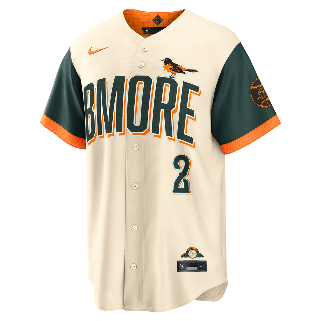 Gunnar Henderson Baltimore Orioles 2026 City Connect Stadium Jersey - Cream