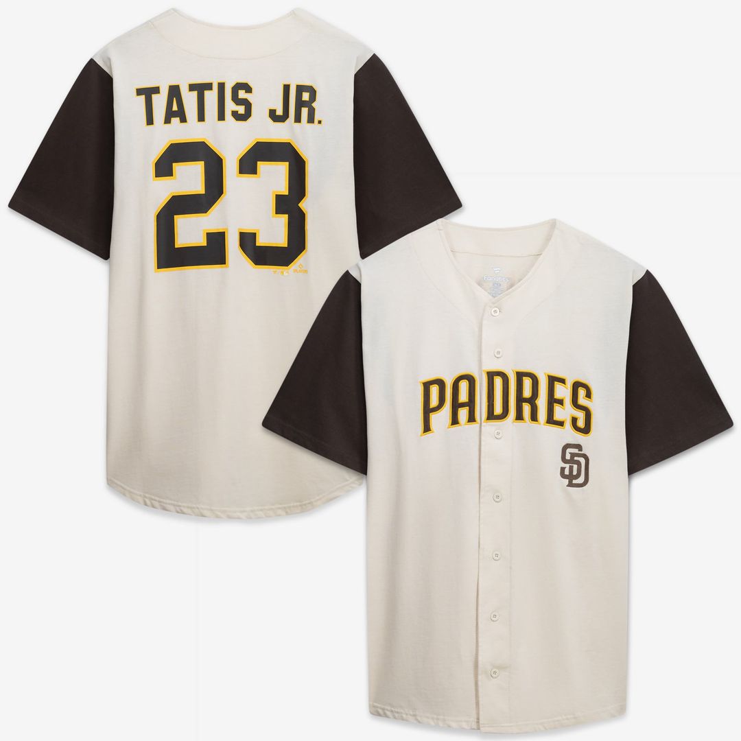 San Diego Padres Profile Big & Tall Two - Color Fashion Jersey - Cream/Brown