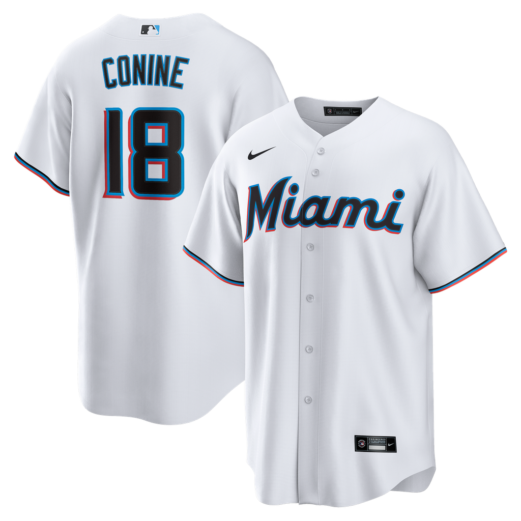 Griffin Conine Miami Marlins Home Replica Jersey - White