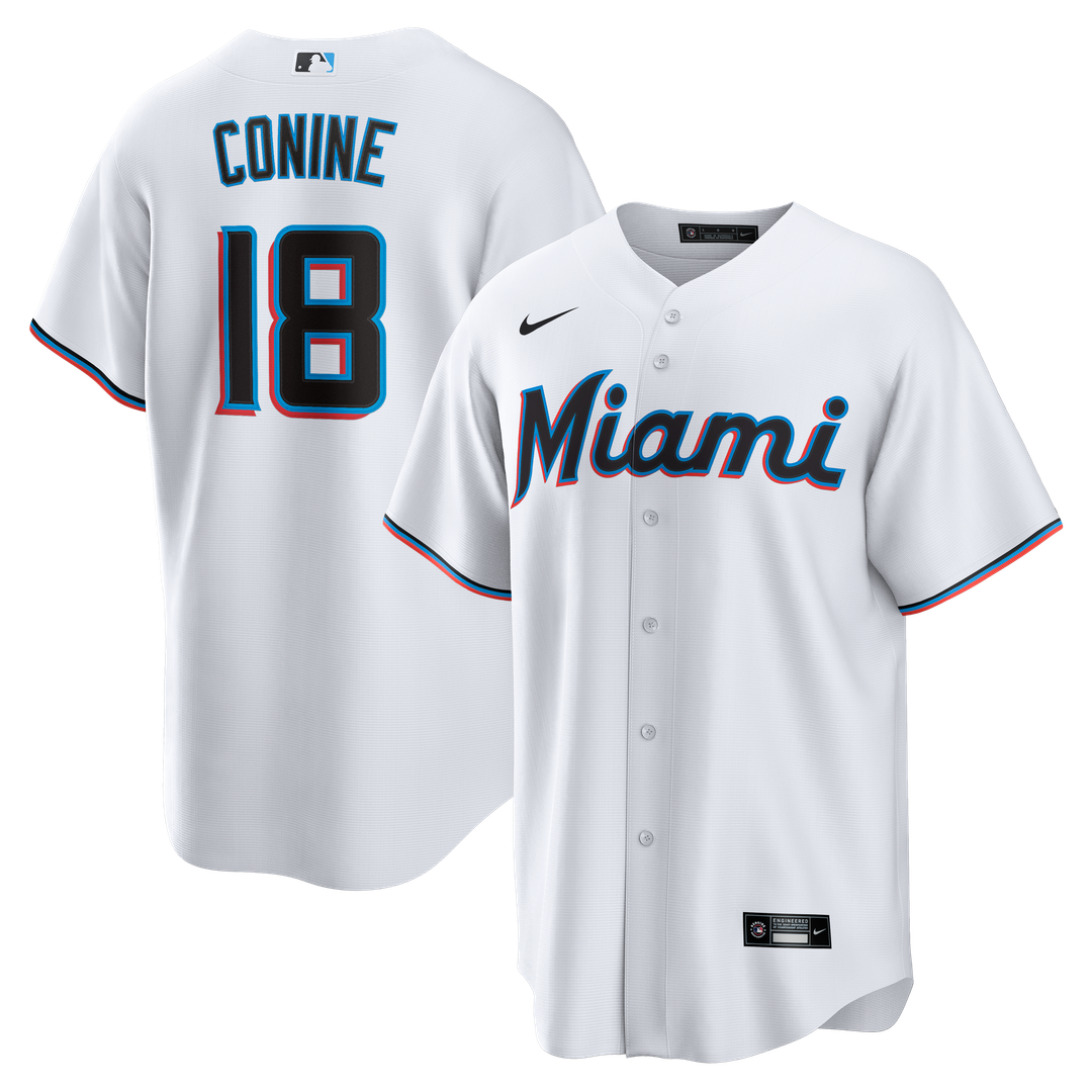 Griffin Conine Miami Marlins Home Replica Jersey - White