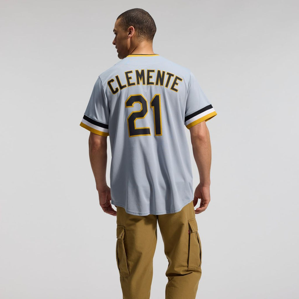 Roberto Clemente Pittsburgh Pirates Throwback Cooperstown Collection Limited Jersey - Gray