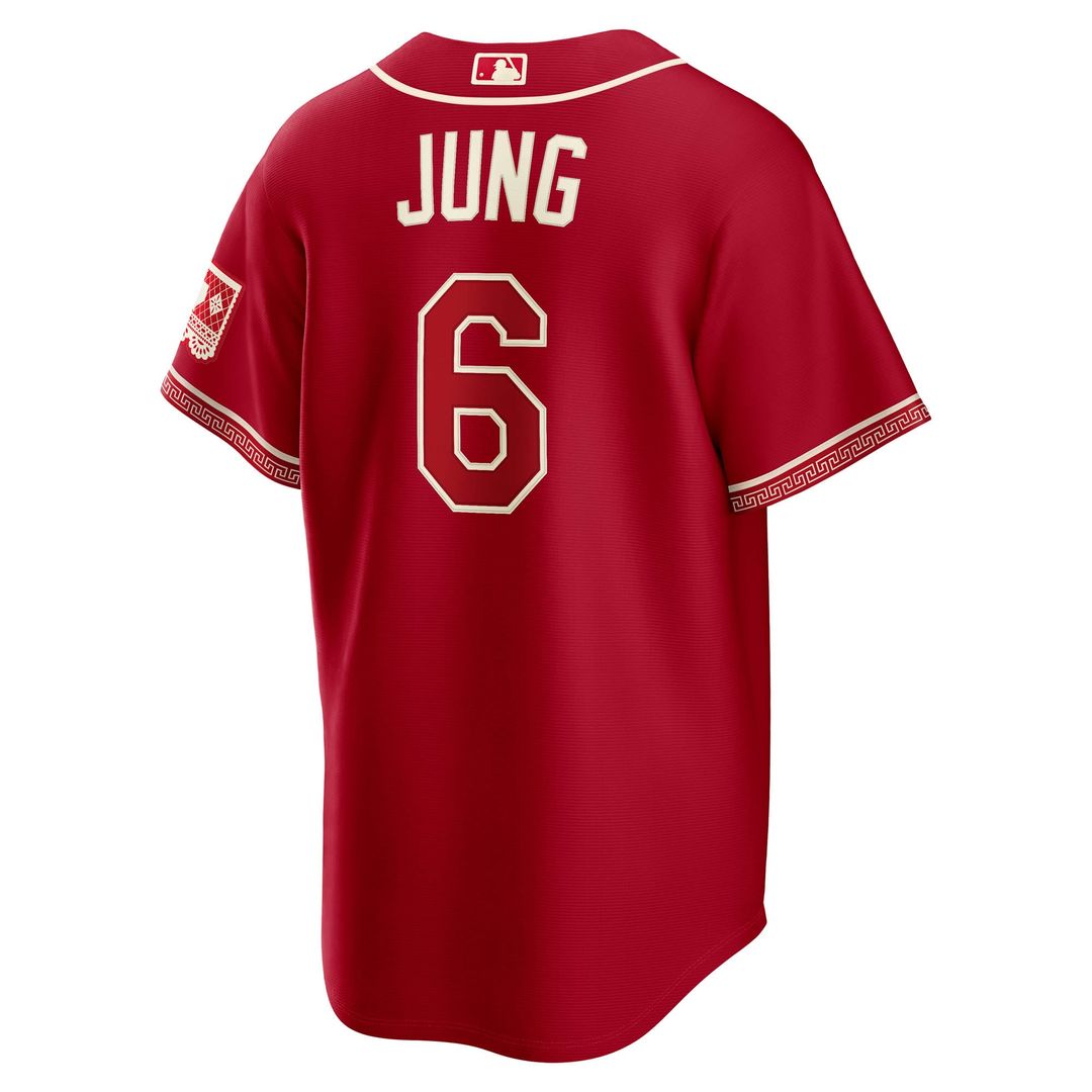 Josh Jung Texas Rangers 2026 City Connect Stadium Jersey - Red