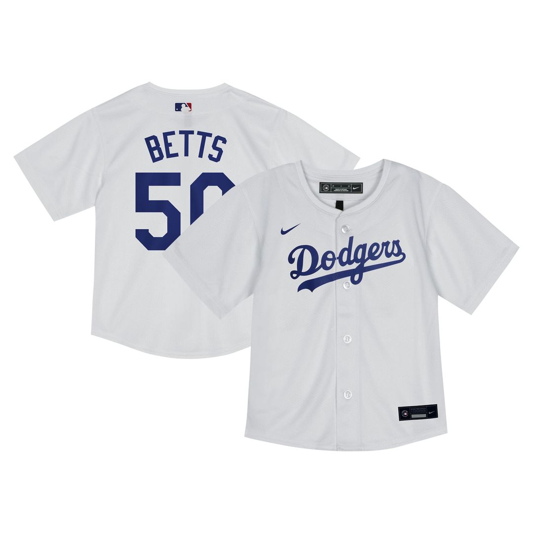 Mookie Betts Los Angeles Dodgers Toddler Game Jersey - White